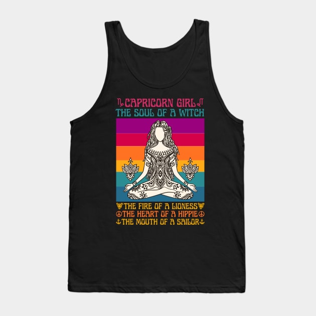 Capricorn Girl Facts Capricorn Girl Astrology Sign Tank Top by JustBeSatisfied